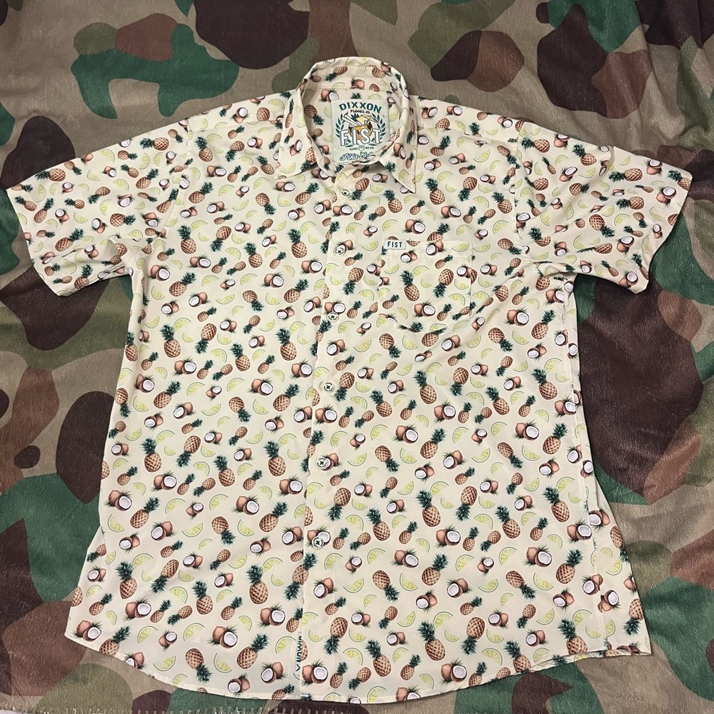 Dixxon Piña Colada short sleeve button up shirt